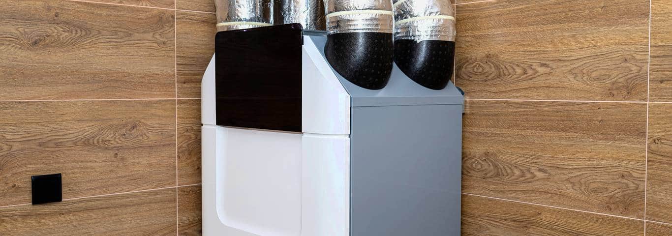 zbliżenie na rekuperator w domu