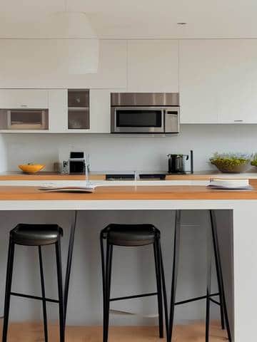 Nowoczesna biała kuchnia z wyspą po generalnym remoncie