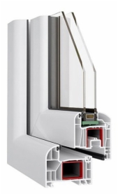 Okno PCV - profil 6-komorowy, 80mm