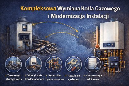 Kompleksowa wymiana kotła gazowego z modernizacją instalacji