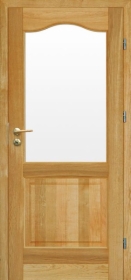 Drzwi wewnętrzne drewniane, fornirowane i okleinowane