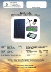 Hybrydowy system zasilania 1260Wp