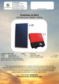 Zestaw solarny 5kW