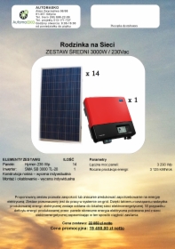 Zestaw solarny 3kW
