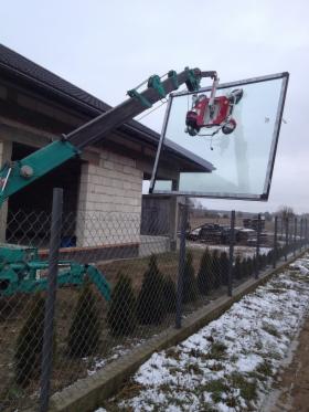 montaż ciężkich szyb, okien...
