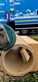 Montaż wkładów kominowych Frezowanie komina