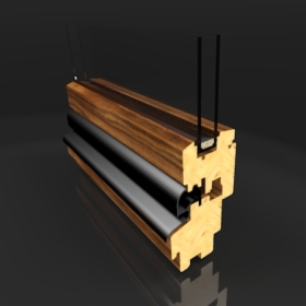 Okno drewniane | O5 | Rozwierno-uchylne | 865 x 835