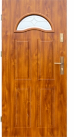 Drzwi stalowe wz. 4 z przeszkleniem PREMIUM z montażem