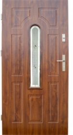 Drzwi stalowe wz. 5 z przeszkleniem PREMIUM z montażem
