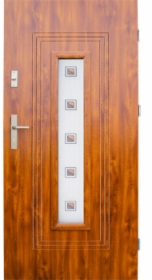 Drzwi stalowe wz. 6 z przeszkleniem PREMIUM z montażem