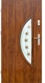 Drzwi stalowe wz. 7 z przeszkleniem PREMIUM z montażem