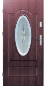 Drzwi stalowe wz. 8 z przeszkleniem PREMIUM z montażem