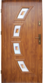 Drzwi stalowe wz. 11 z przeszkleniem PREMIUM z montażem