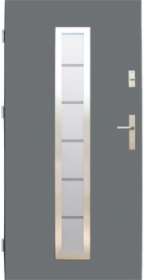 Drzwi stalowe wz. 12 z przeszkleniem PREMIUM z montażem