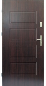 Drzwi stalowe wz. 13 z tłoczeniem pełne PREMIUM z montażem