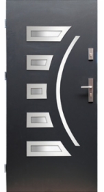 Drzwi stalowe wz. 23 z przeszkleniem PREMIUM z montażem
