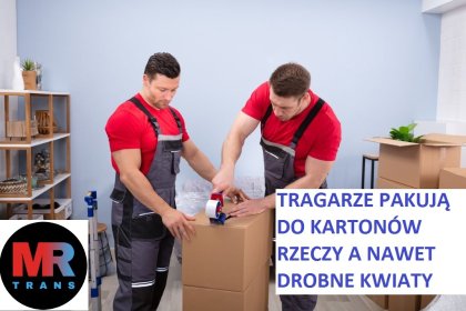 Przeprowadzka z pakowaniem przy udziale tragarzy