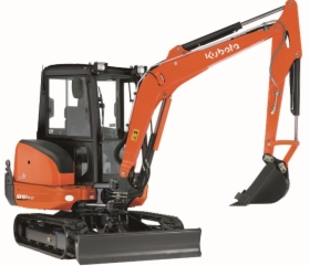 Minikoparka KUBOTA KX0101-3alfa3wraz z kompletem łyżek
