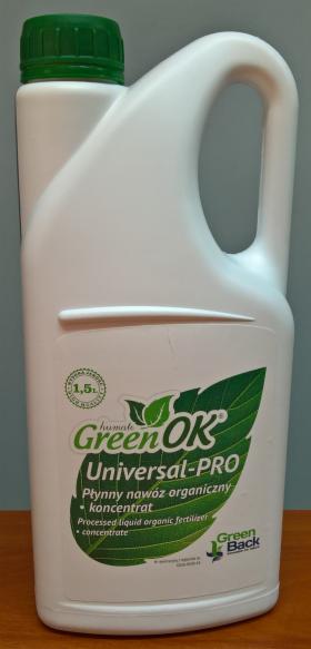 GreenOK Uniwersal-PRO użyźniacz, koncentrat humusowy 1,5 ltr do 15 hektarów.