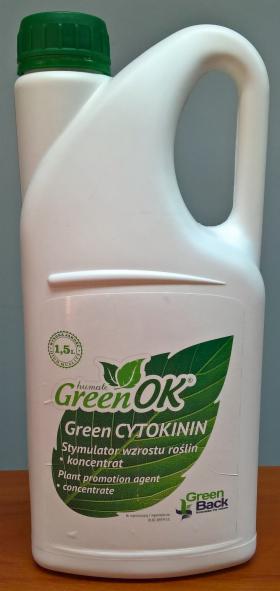 GreenOK Green CYTOKININ promotor wzrostu fitohormony auksyny cytokininy 1,5 ltr