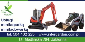 Usługi minikoparką i miniładowarką InterGarden