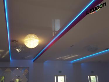 Wykonanie oświetlenia LED liniowego żyrandole kryształowe z montażem