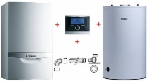 Vaillant VC 206/5-5 + VIH R 150 + calorMATIC 470 + zestaw do szachtu 60mm