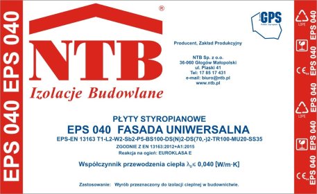 NTB styropian EPS 040 fasada uniwersalna