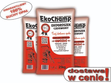 Ekogroszek EkoChamp® Czerwony dostawa w cenie - Oferta tylko Śląsk