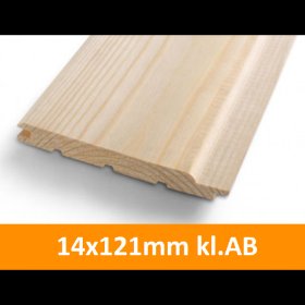 Deska elewacyjna Świerk Skandynawski Softline (E) 14x121 kl.AB