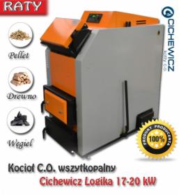 Kocioł zasypowy z nadmuchem LOGIKA 17-20kW