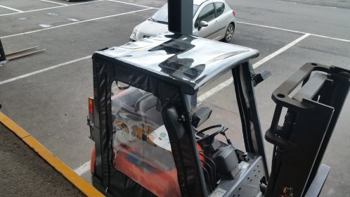 Dach do wózka widłowego