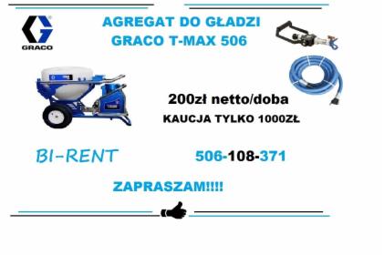 Wynajem agregatu Graco t-Max 506