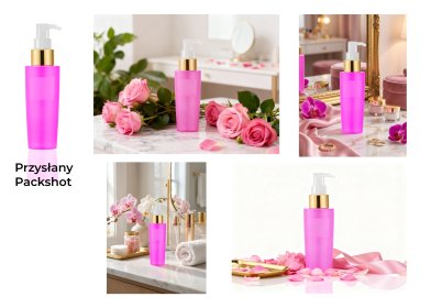 Zdjęcia z aranżacją lub modelem do przesłanego packshota