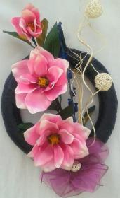 Obraz florystyczny Magnolie różowe.