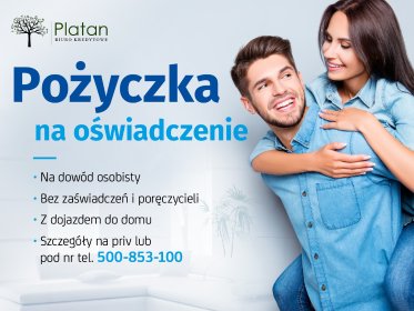Pożyczka na oświadczenie