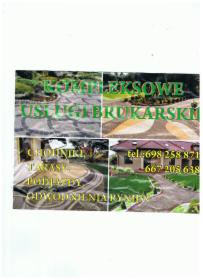 Kompleksowe usługi brukarskie