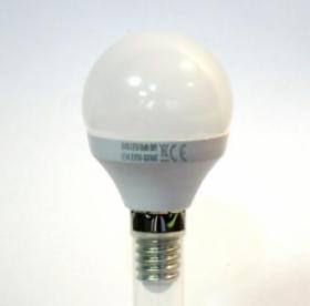 Żarówka LED 5W E14 ciepła barwa kulka