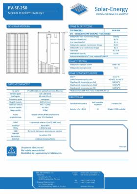 Panel fotowoltaiczny 250W