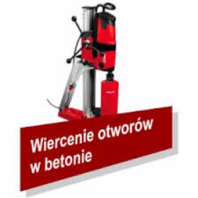 Odwierty koronami diamentowymi Hilti fi 6 do fi 400 i więcej