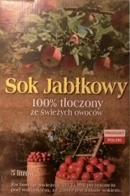 Naturalny SOK JABŁKOWY 5L.