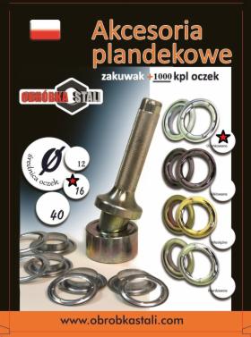 Przelotki metalowe fi 40mm Srebrne zestaw