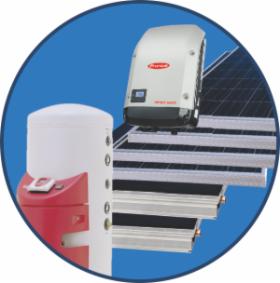 Wykonanie instalacji fotowoltaicznej+kolektory słoneczne opartej na systemie oneSOL-Therm 5.92 kW