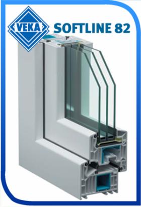 Okno 1500 x 1500 R/RU VEKA Softline 82 Okno 1500 x 1500 R/RU VEKA Softline 82