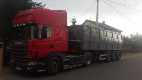 Transport wywrotką 24t