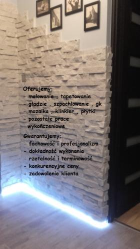 Malowanie,tapetowanie,szpachlowanie,gładzie,panele,płytki , klinkier , mozaika