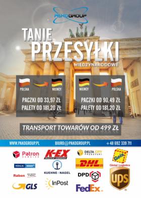 TANIE PRZESYŁKI MIĘDZYNARODOWE Polska-Niemcy-Polska