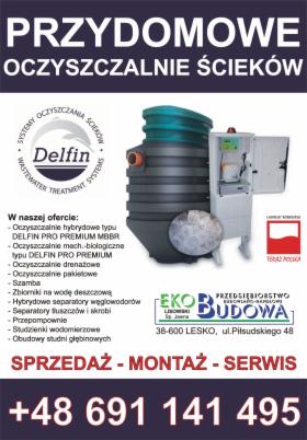 Przydomowa oczyszczalnia Hybrydowa Delfin Pro PREMIUM MBBR