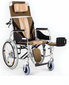 Wózek inwalidzki aluminiowy stabilizujący plecy i głowę-Leżakowy