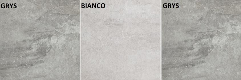 gres 60/60 matowy santander bianco grys paradyż